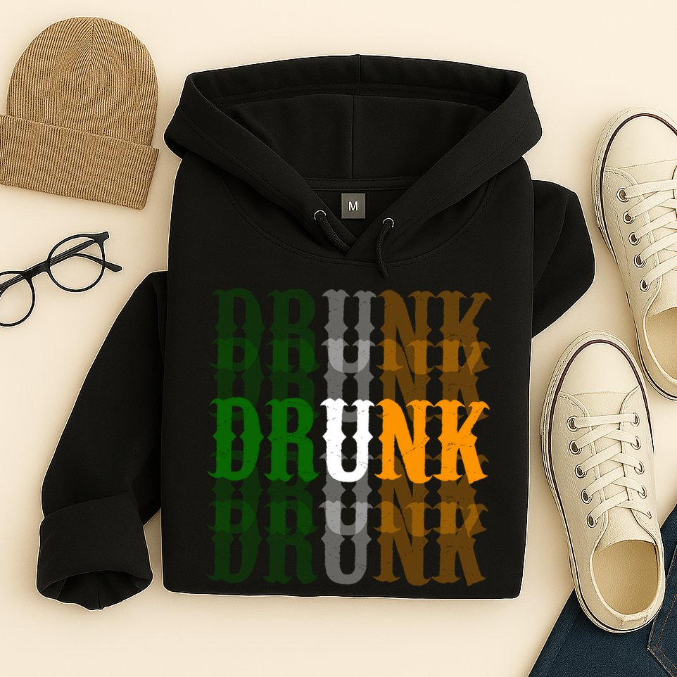 Drunk Funny Irish Drinking Hoodie