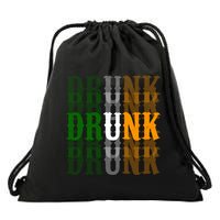 Drunk Funny Irish Drinking Drawstring Bag