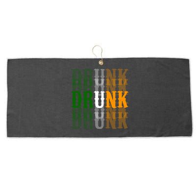 Drunk Funny Irish Drinking Large Microfiber Waffle Golf Towel