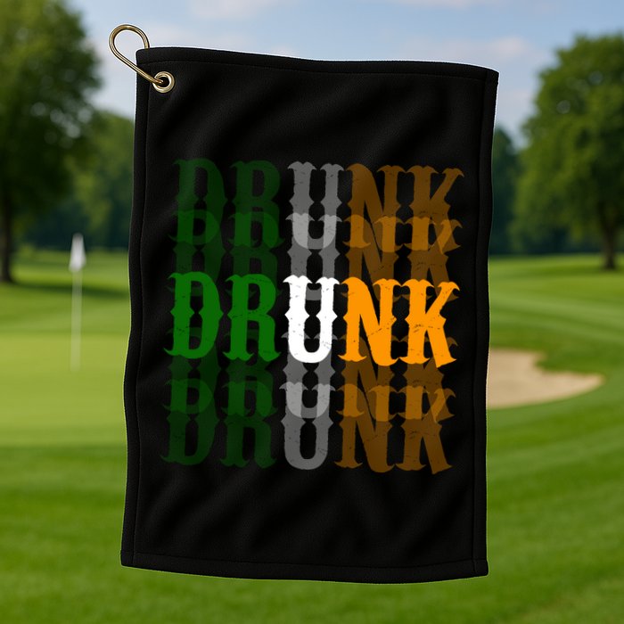 Drunk Funny Irish Drinking Golf Towel