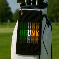 Drunk Funny Irish Drinking Golf Towel