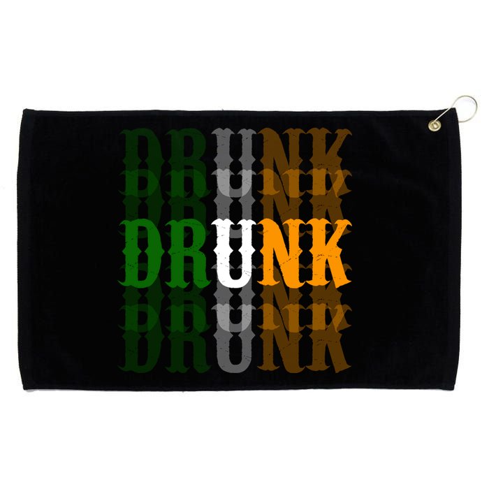 Drunk Funny Irish Drinking Grommeted Golf Towel