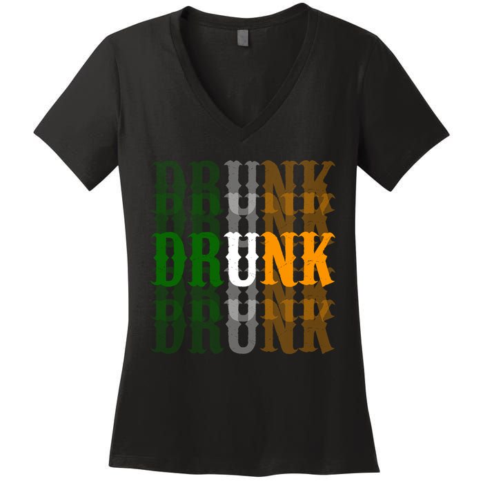Drunk Funny Irish Drinking Women's V-Neck T-Shirt