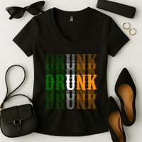 Drunk Funny Irish Drinking Women's V-Neck T-Shirt