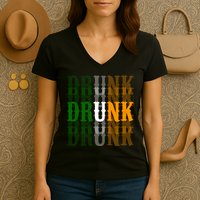 Drunk Funny Irish Drinking Women's V-Neck T-Shirt