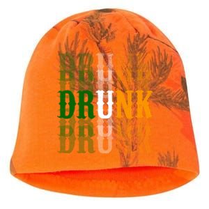 Drunk Funny Irish Drinking Kati - Camo Knit Beanie