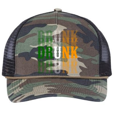 Drunk Funny Irish Drinking Retro Rope Trucker Hat Cap