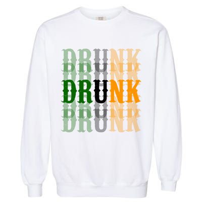 Drunk Funny Irish Drinking Garment-Dyed Sweatshirt