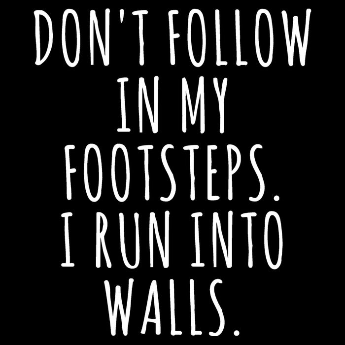 Dont Follow In My Footsteps I Run Into Walls Funny Legacy Cool Fit Booney Bucket Hat