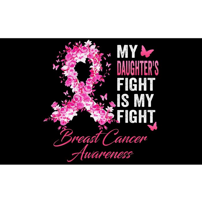 Daughter's Fight Is My Fight Breast Cancer Awareness Ribbon Bumper Sticker