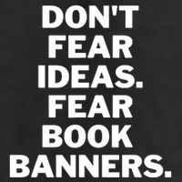 Don't Fear Ideas. Fear Book Banners Adult Drive Performance Visor
