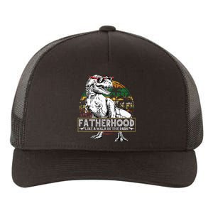 Dinosaur Fatherhood Is A Walk In The Park Fathers Yupoong Adult 5-Panel Trucker Hat