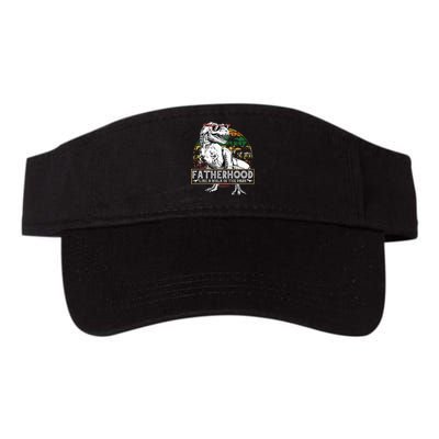 Dinosaur Fatherhood Is A Walk In The Park Fathers Valucap Bio-Washed Visor