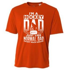 Dad Father Ice Hockey Ice Hockey Goalie Ice Hockey Player Gift Cooling Performance Crew T-Shirt