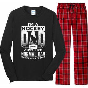 Dad Father Ice Hockey Ice Hockey Goalie Ice Hockey Player Gift Long Sleeve Pajama Set