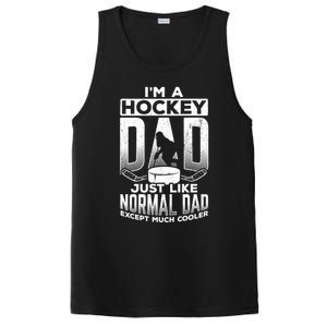 Dad Father Ice Hockey Ice Hockey Goalie Ice Hockey Player Gift PosiCharge Competitor Tank