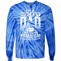 Dad Father Ice Hockey Ice Hockey Goalie Ice Hockey Player Gift Tie-Dye Long Sleeve Shirt