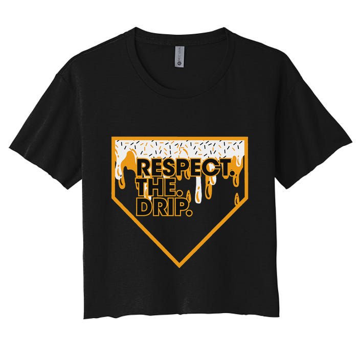 Drip For Ice Cream Spinkle Women's Crop Top Tee