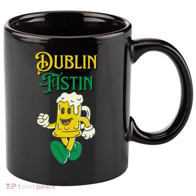 Dublin Fistin Irish Beer 11oz C Handle Ceramic Mug