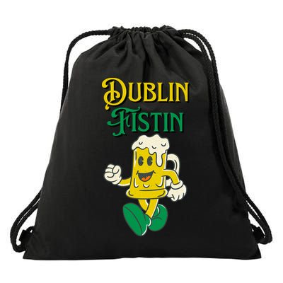 Dublin Fistin Irish Beer Drawstring Bag
