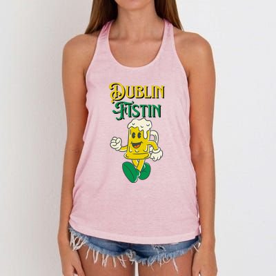 Dublin Fistin Irish Beer Women's Knotted Racerback Tank