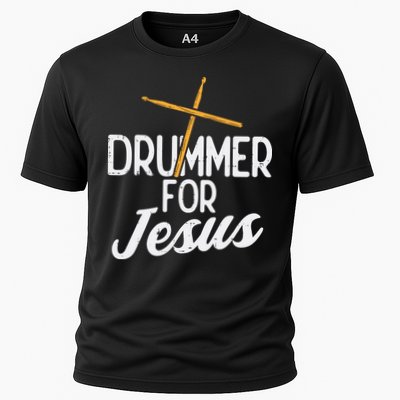 Drummer For Jesus God Drumming Christian Men Performance Shirt