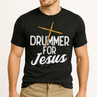 Drummer For Jesus God Drumming Christian Men Cooling Performance Crew T-Shirt
