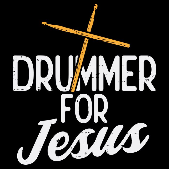 Drummer For Jesus God Drumming Christian Men Cooling Performance Crew T-Shirt
