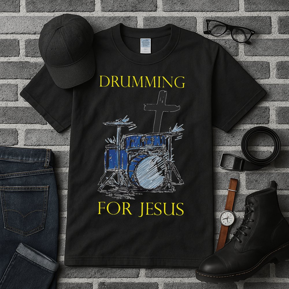 Drumming For Jesus Drummer Drums Tall T-Shirt