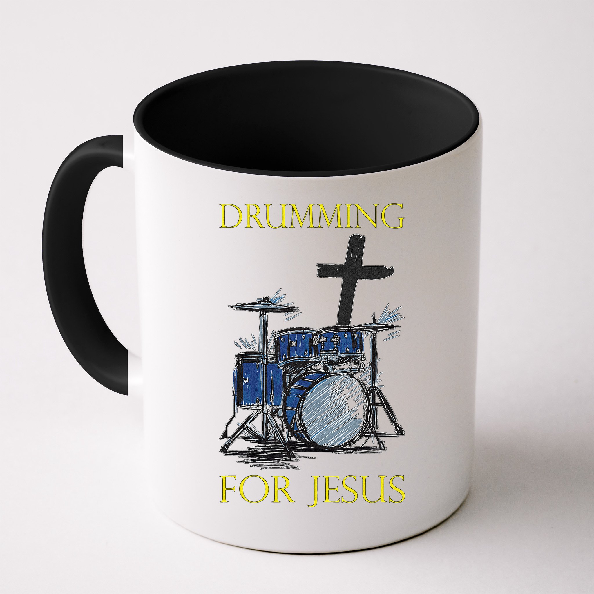 Drumming For Jesus Drummer Drums Mug