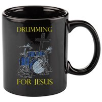 Drumming For Jesus Drummer Drums 11oz C Handle Ceramic Mug