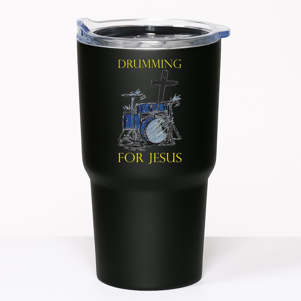 Drumming For Jesus Drummer Drums Tumbler
