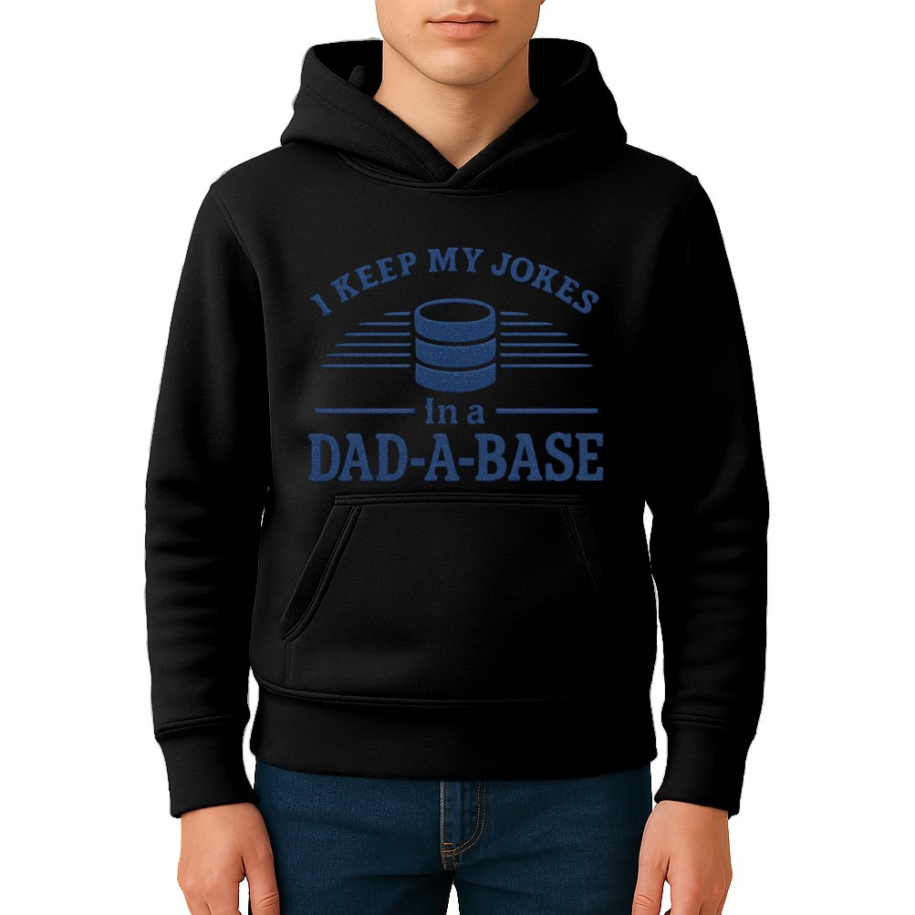 Dad-A-Base Funny Joke Storage Kids Hoodie