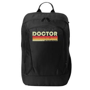 Doctor Funny Job Title Profession Birthday Worker Idea City Backpack