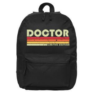 Doctor Funny Job Title Profession Birthday Worker Idea 16 in Basic Backpack