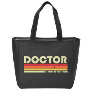 Doctor Funny Job Title Profession Birthday Worker Idea Zip Tote Bag