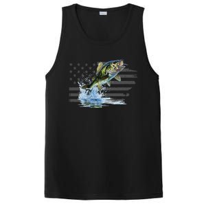 Distressed Flag Jumping Largemouth Bass PosiCharge Competitor Tank