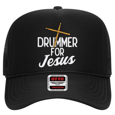 Drummer For Jesus God Drumming Christian Men Trucker Hat