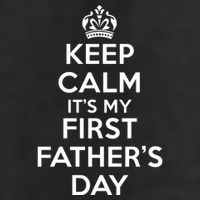 Keep Calm ItS My First FatherS Day Funny Crop Fleece Hoodie