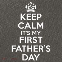 Keep Calm ItS My First FatherS Day Funny Cotton Canvas Backpack