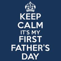 Keep Calm ItS My First FatherS Day Funny 7-Panel Snapback Hat