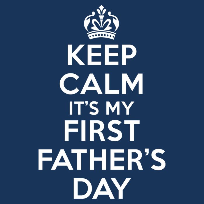 Keep Calm ItS My First FatherS Day Funny 7-Panel Snapback Hat