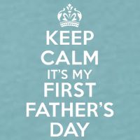 Keep Calm ItS My First FatherS Day Funny Sueded Cloud Jersey T-Shirt