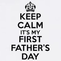 Keep Calm ItS My First FatherS Day Funny Garment-Dyed Sweatshirt