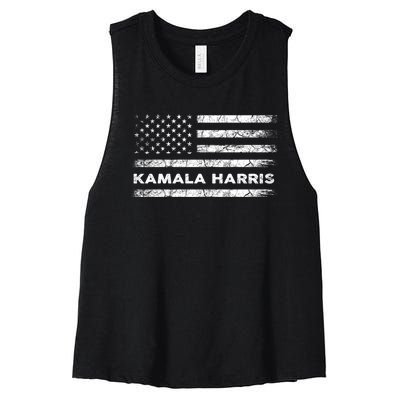 Democrats For Kamala Harris 2024 Women's Racerback Cropped Tank