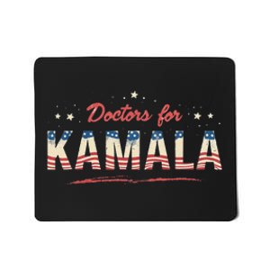 Doctors For Kamala Patriotic American Tim Walz Kamala Harris Mousepad