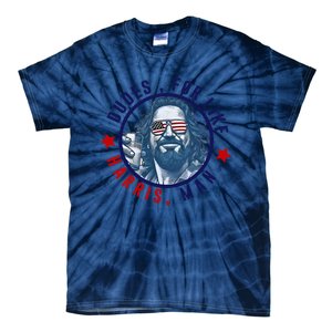 Dudes For Like Harris Man Funny White Dudes For Harris 2024 Tie-Dye T-Shirt