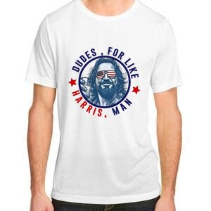 Dudes For Like Harris Man Funny White Dudes For Harris 2024 Adult ChromaSoft Performance T-Shirt