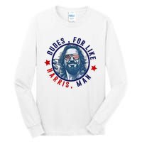 Dudes For Like Harris Man Funny White Dudes For Harris 2024 Tall Long Sleeve T-Shirt