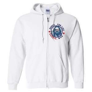 Dudes For Like Harris Man Funny White Dudes For Harris 2024 Full Zip Hoodie